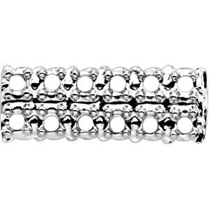 Round Twelve Stone Double Row Trim Strip