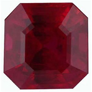 Modified Square Genuine Ruby (Black Box Matched Sets)