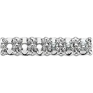 Round Six Stone Illusion Trim Strip