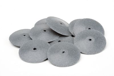 Gray Knife-Edge Silicone Pre-Polish Wheels 7/8"x1/4" - Pack of 10