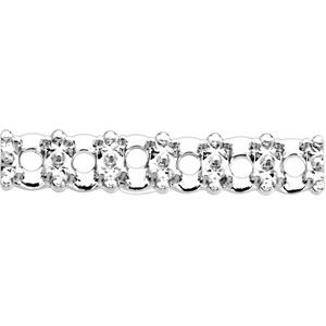 Round Six Stone Illusion Trim Strip