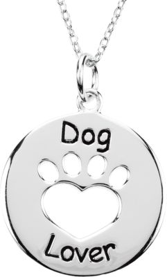 Heart U Back&trade; Dog Lover Paw Pendant with Chain