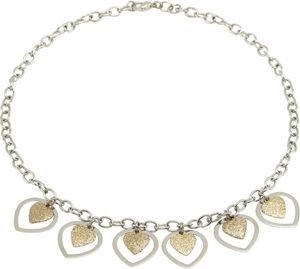 Amalfi™ Stainless Steel Glitter Heart Necklace with Immersion Plate