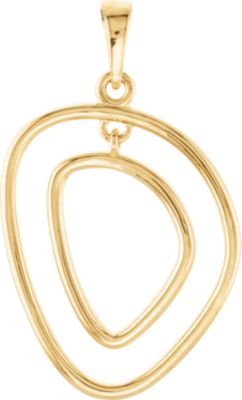 Open Silhouette Dangle Pendant
