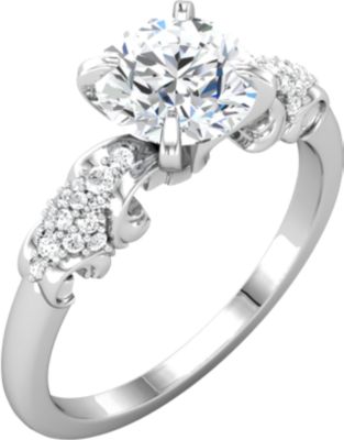Sculptural-Inspired Engagement Ring  