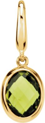Genuine Peridot Charm