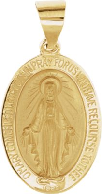 Hollow Oval Miraculous Medal