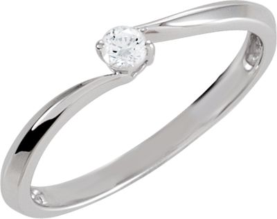 Cubic Zirconia Pinch Style Shank Ring
