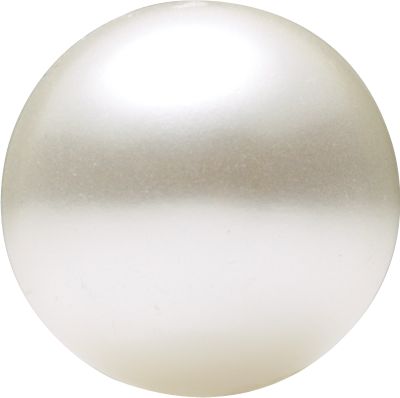 Round White Imitation Mabe Pearl