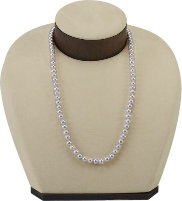 Short Wood Accent Suede Neckform