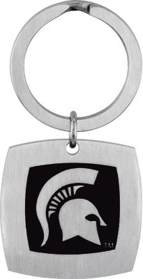 Michigan State Spartans Logo Keychain
