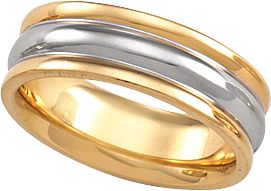 6mm Two-Tone Comfort-Fit Band