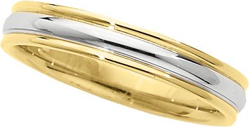 4mm Two-Tone Comfort-Fit Band