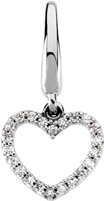 1/8 ct tw Diamond Heart Charm