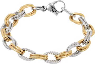 Amalfi&trade; Gold Immersion Plated Stainless Steel Bracelet