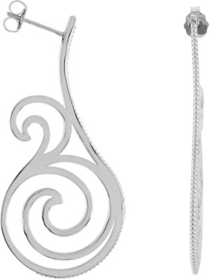 Precious Metal Fashion Earrings with Backs