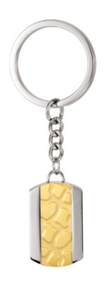 Stainless Steel Keyring with Gold Immerse Plating