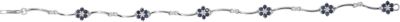 Genuine Blue Sapphire & Diamond Bracelet