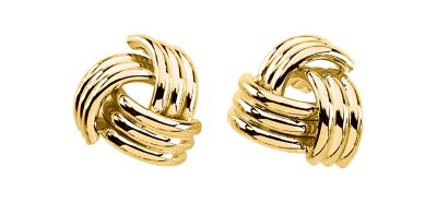 Design Knot  Earring with Back