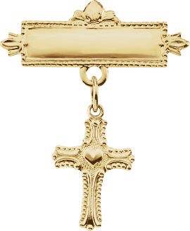 Baptismal Brooch with Cross
