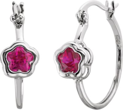 BFlower&trade; CZ Hoop Earrings