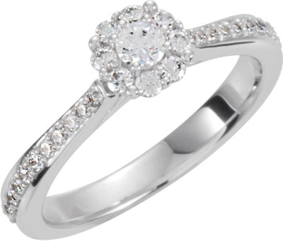 9 Stone Cluster Engagement Ring or Band