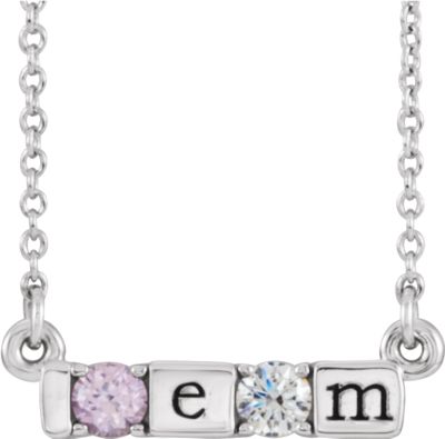 Collier de barre familiale à graver