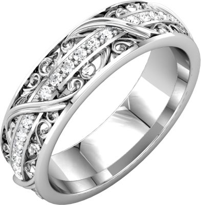 Sculptural-Inspired Eternity Band