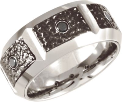 Cobalt Diamond Band with Black PVD