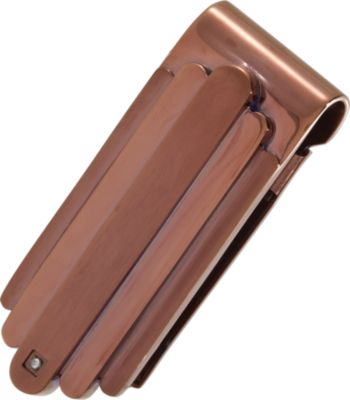 Stainless Steel Money Clip with CZ & Immerse Plating