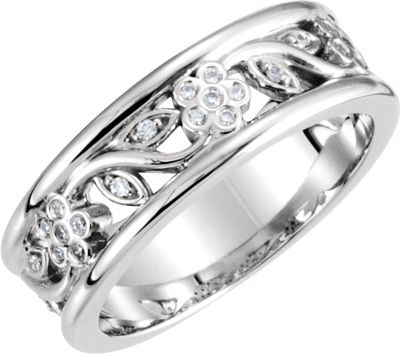 Etruscan-Inspired Ring Mounting for Diamonds