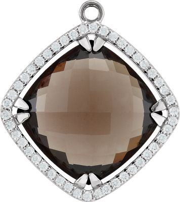 Halo-Style Dangle for Antique Square Shape