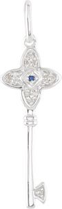 Floral Key Design Pendant