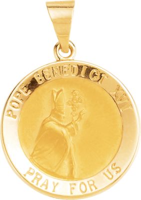 Hollow Round Pope Benedict Metal