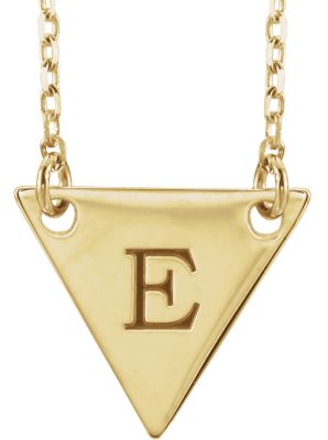 Engravable Geometric Necklace 