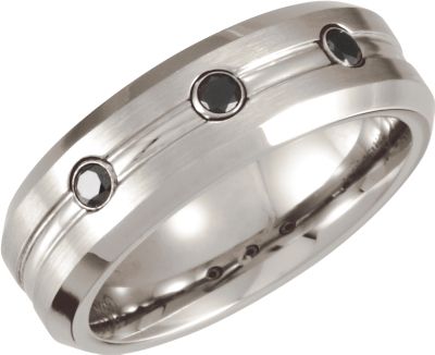 Cobalt Diamond Band