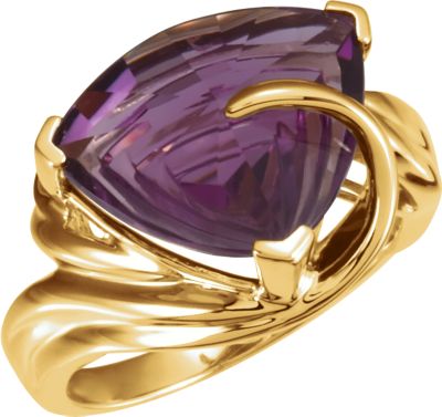 Fantasy-Cut Trillion Ring Mounting