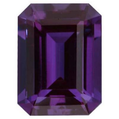 Emerald/Octagon Lab Created Alexandrite