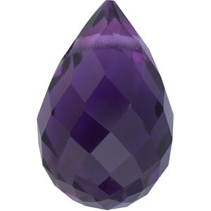 Briolette Genuine Amethyst