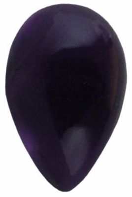 Pear Genuine Cabochon Amethyst