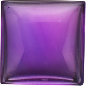 Square Genuine Cabochon Amethyst