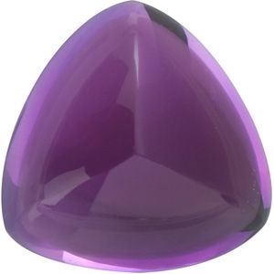 Trillion Genuine Cabochon Amethyst