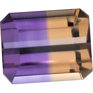 Emerald/Octagon Genuine Ametrine