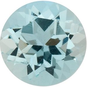 Round Genuine Aquamarine