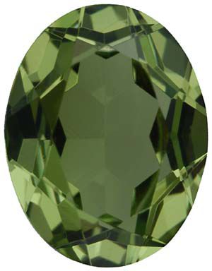 Oval Imitation Peridot