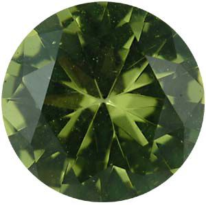 Round Imitation Peridot