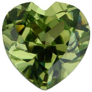 Heart Imitation Peridot