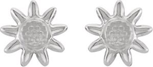 Youth Sunflower Earrings with Safety Backs & Gift Box