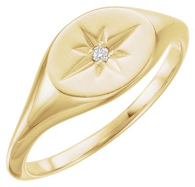 14kt Yellow .02 CTW Diamond Ring