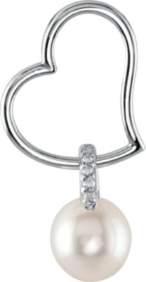 Freshwater Cultured Pearl & Diamond Pendant